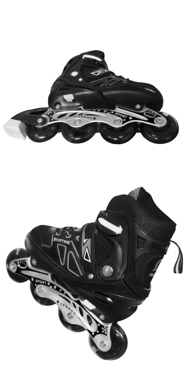 Patines sobre ruedas ajustables con luces y marco de aluminio_voghion.com
