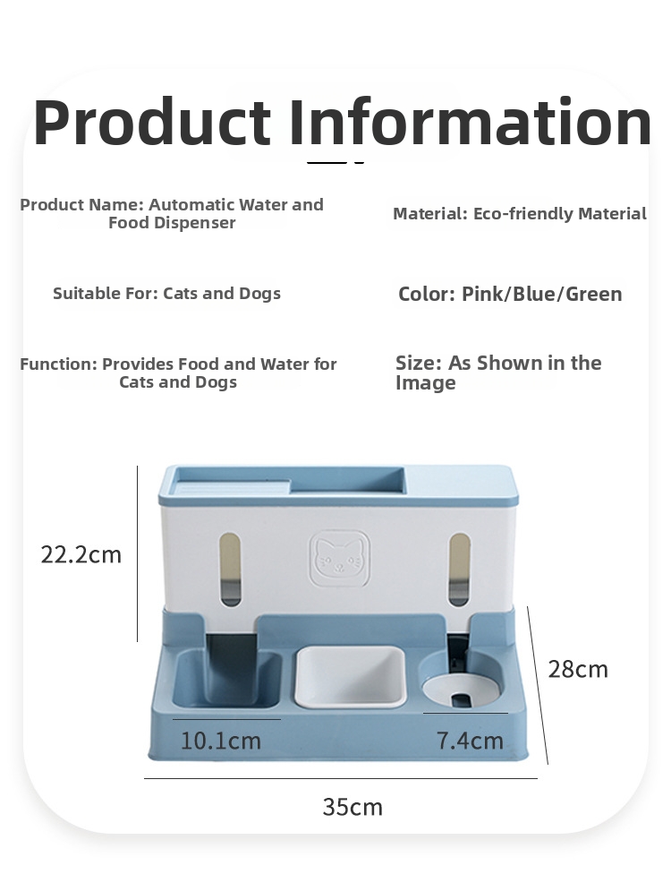 Automatischer Futter- Und Wasserspender Für Katzen Und Hunde_voghion.com