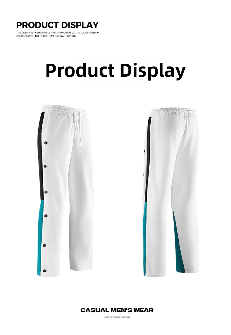 Herren Jogginghose Im Farbblock Design Für Den Herbst_voghion.com