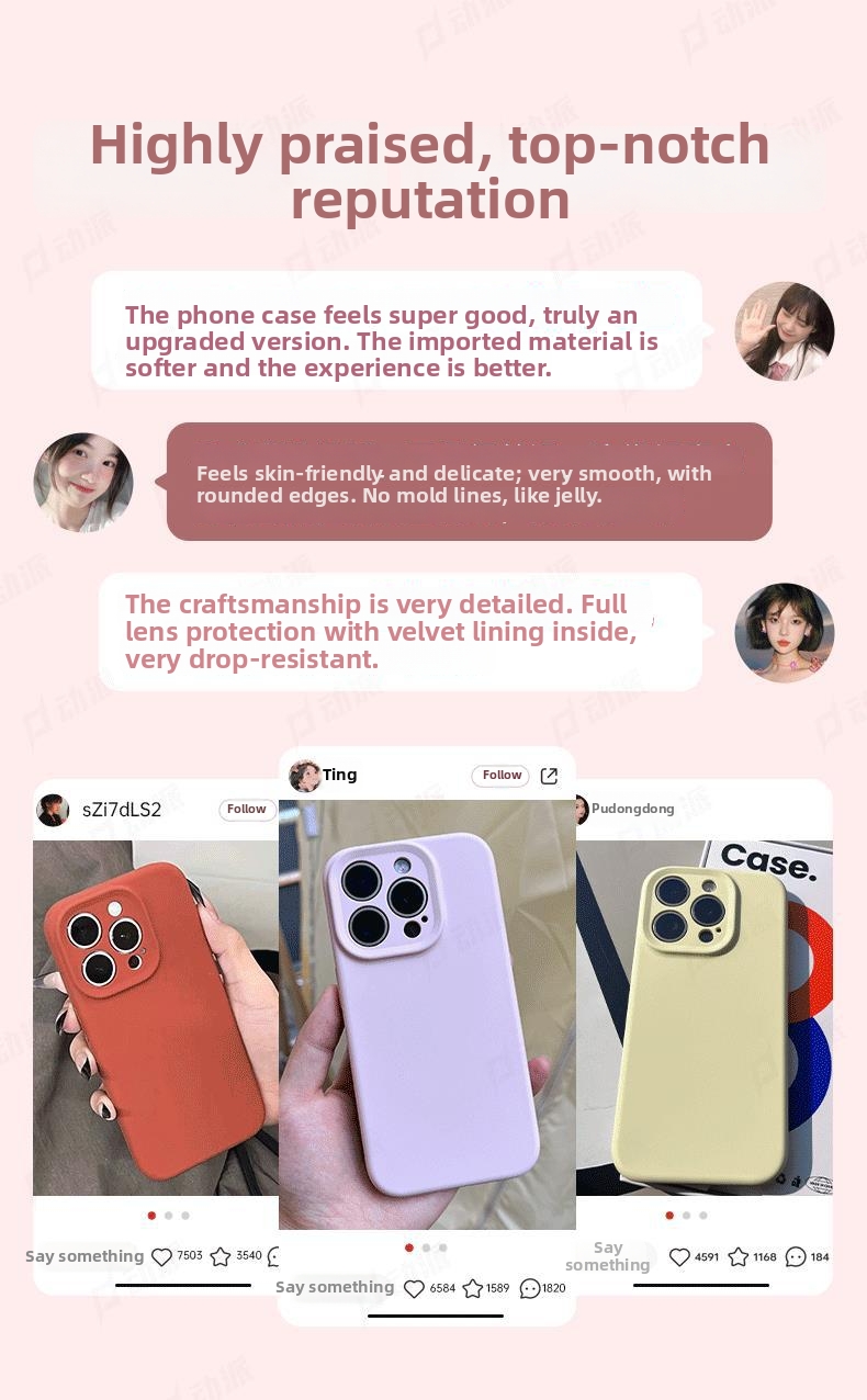 Liquid Silicone Phone Case For IPhone 15 Pro Max Drop Proof Soft Type_voghion.com