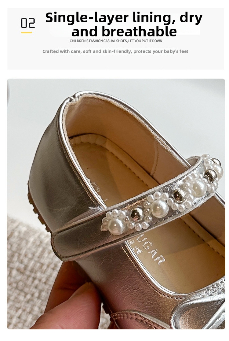 Mädchen Ballerinas Mit Schleife - Weiche Lederschuhe Für Kinder_voghion.com