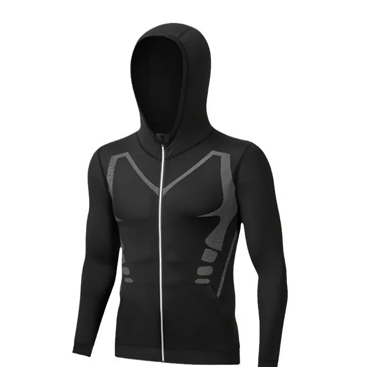 Sports trench coat, windproof jacket, demi-season waterproof jersey for training with hood, for running