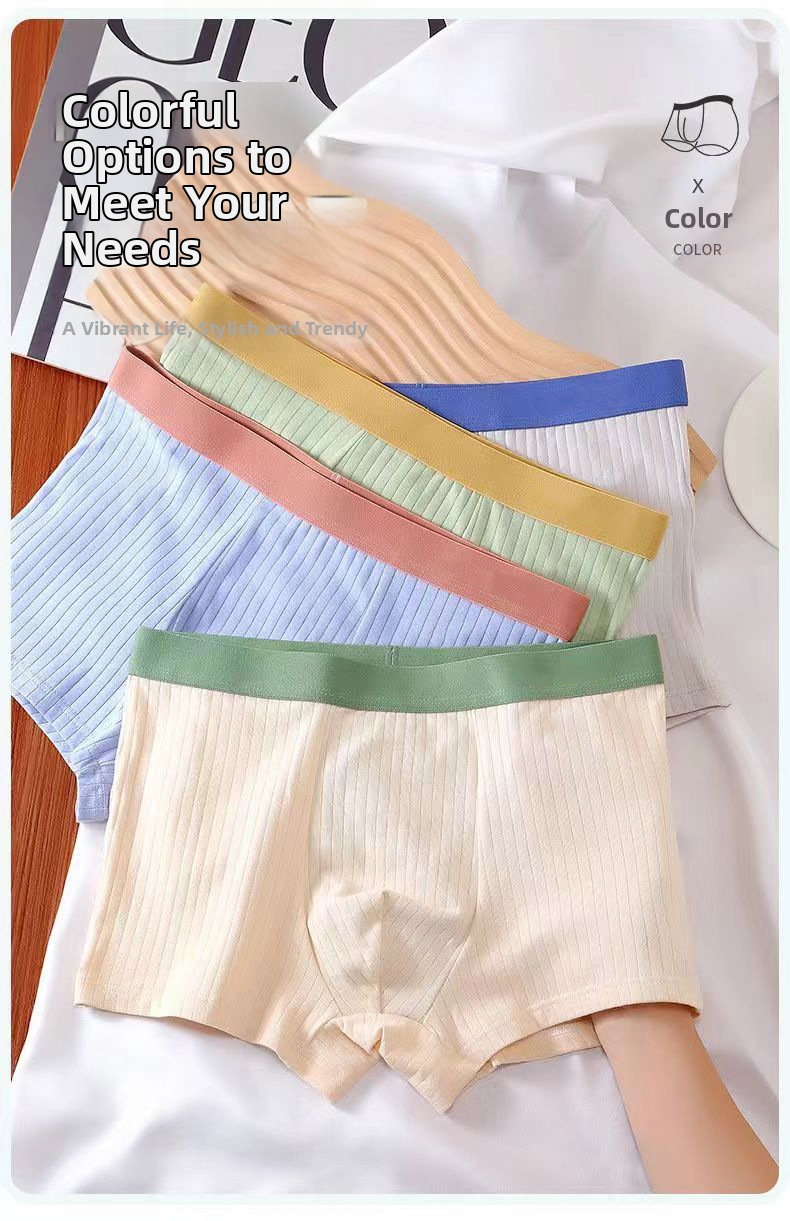 Men's Boxer Briefs Breathable Antibacterial Underwear Trunks_voghion.com