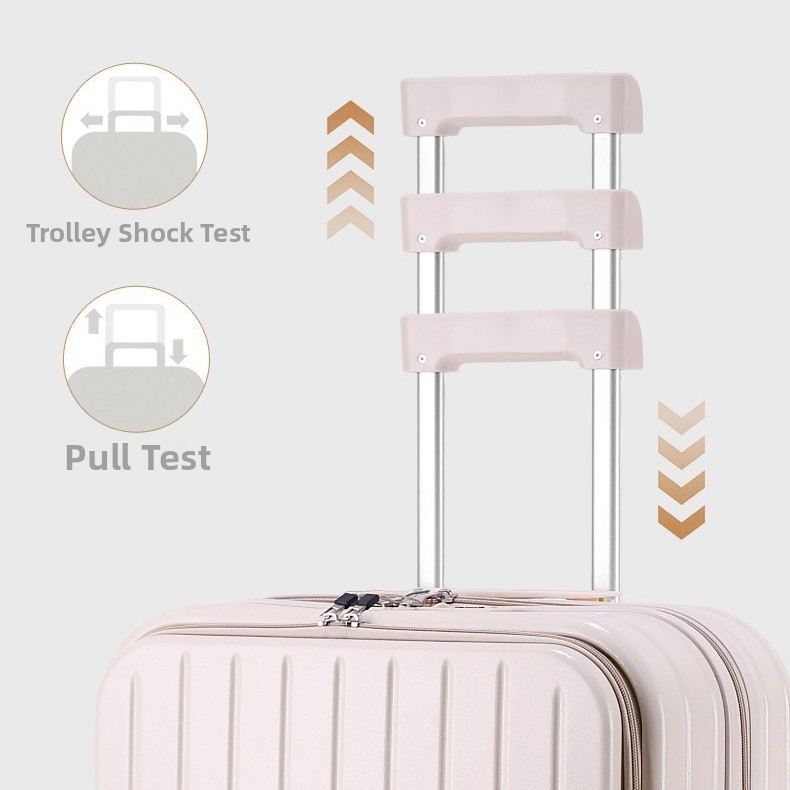 Lichtgewicht handbagagekoffer met opening aan de voorkant, compact formaat, multifunctioneel, diep opbergvak, reiskoffer voor mannen en vrouwen, 18 inch x 20 inch._voghion.com