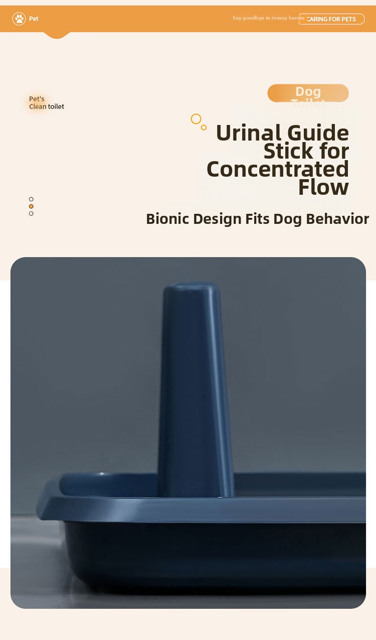 Extra Large Dog Toilet With Stand And Splash Proof Design_voghion.com