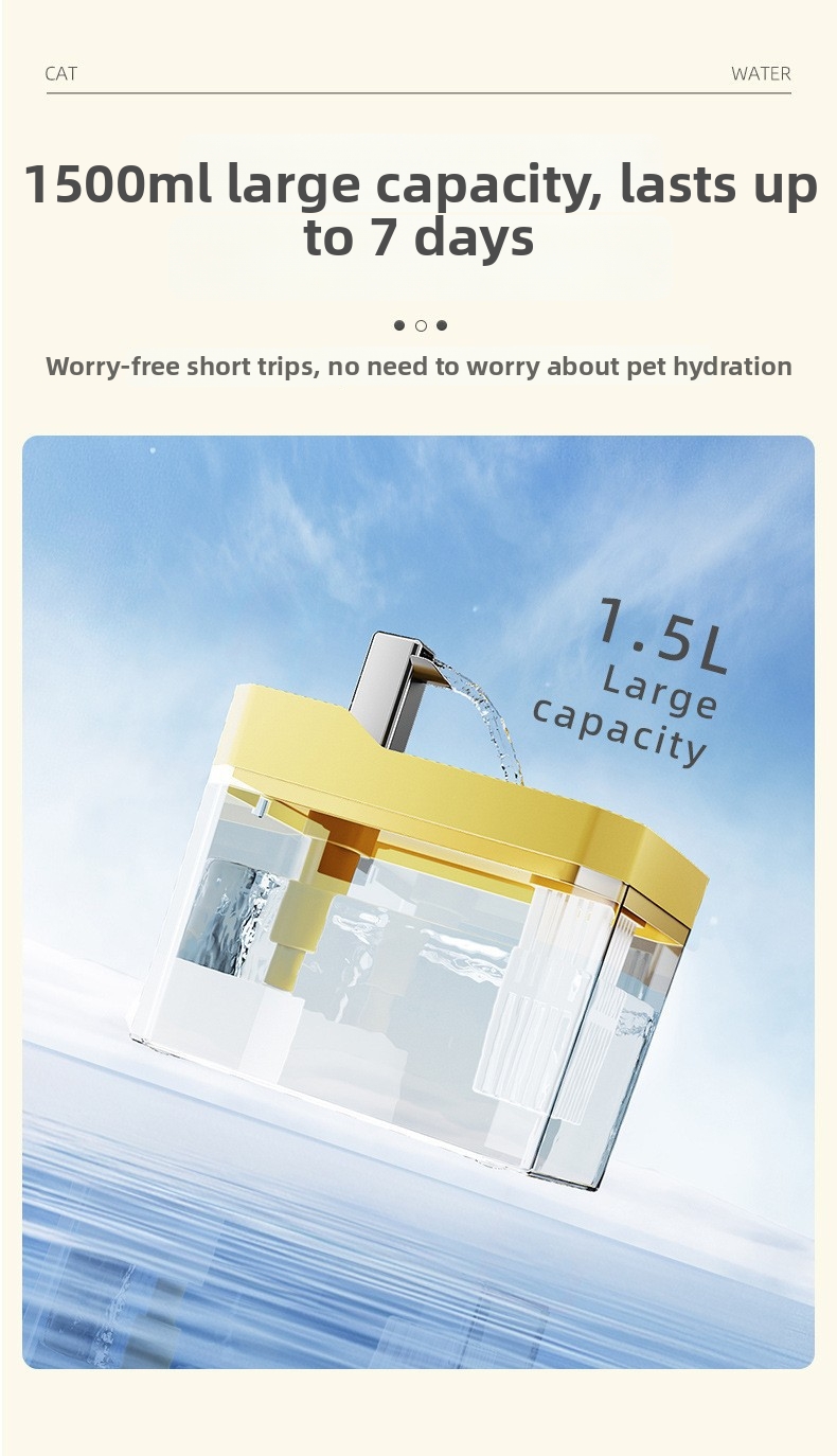 Automatic Pet Water Fountain Large Capacity For Cats And Dogs_voghion.com