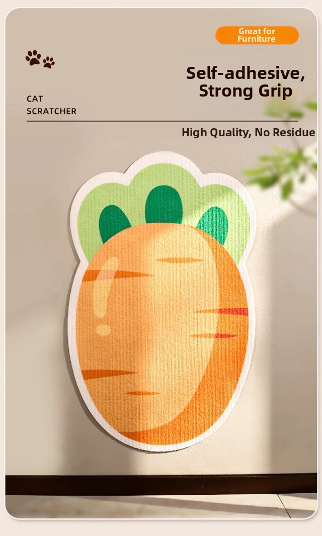 Wall Mounted Cat Scratching Board Felt Cat Scratching Mat_voghion.com