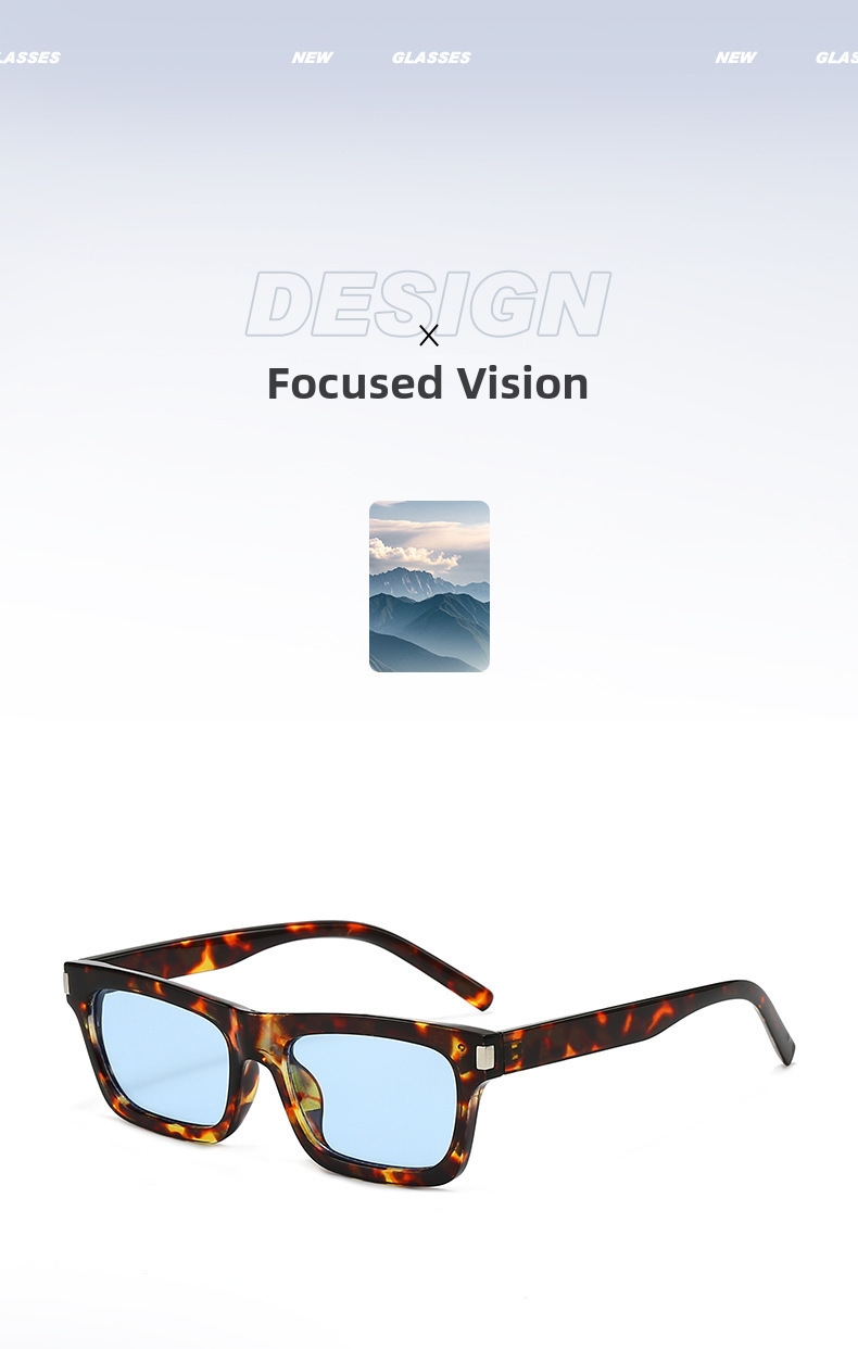 Stylish Square Frame Sunglasses Uv Protection For Women_voghion.com