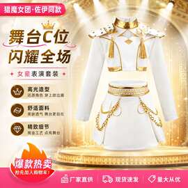 外贸2026猎魔女团万圣节童装佐伊同款表演舞台走秀女童女团两件套