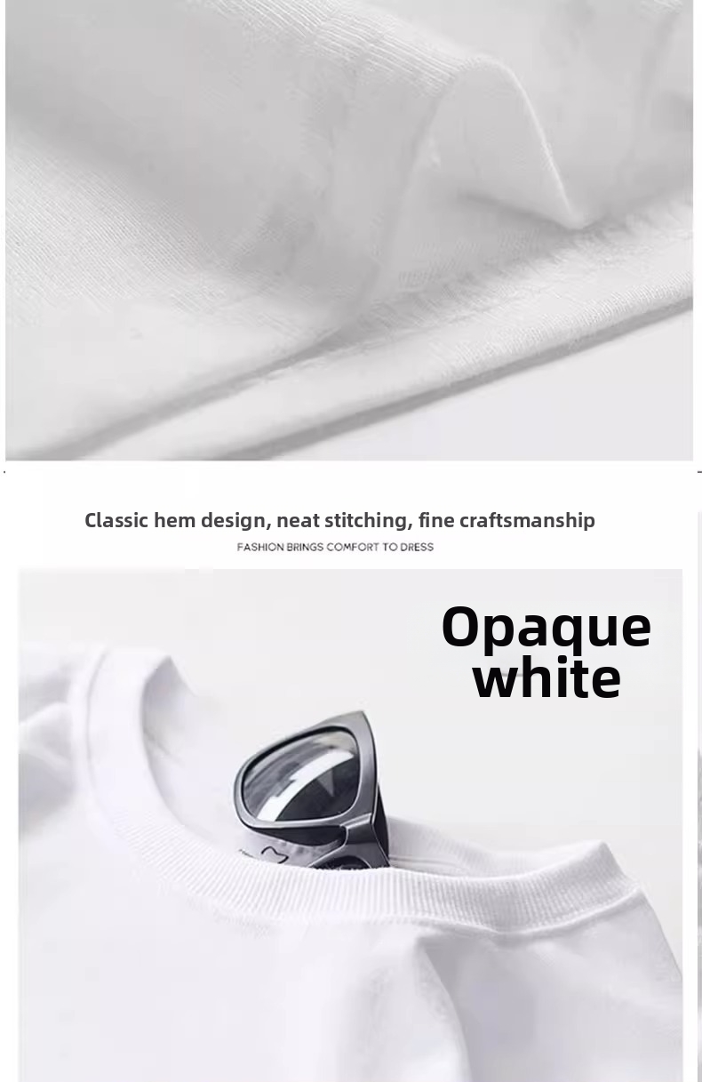 Herren T-shirt Aus 100% Baumwolle Locker Geschnittenes Top_voghion.com
