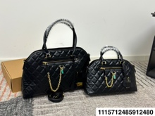 跨境女包2025新款欧美时尚三件套子母包菱格绣线单肩斜挎手提包