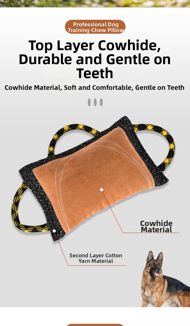 Dog Training Bite Pillow Tear Resistant Suede Agility Equipment_voghion.com