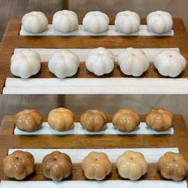 天然象牙果奶白风化南瓜珠散珠配件手工DIY文玩手串配珠饰品隔珠