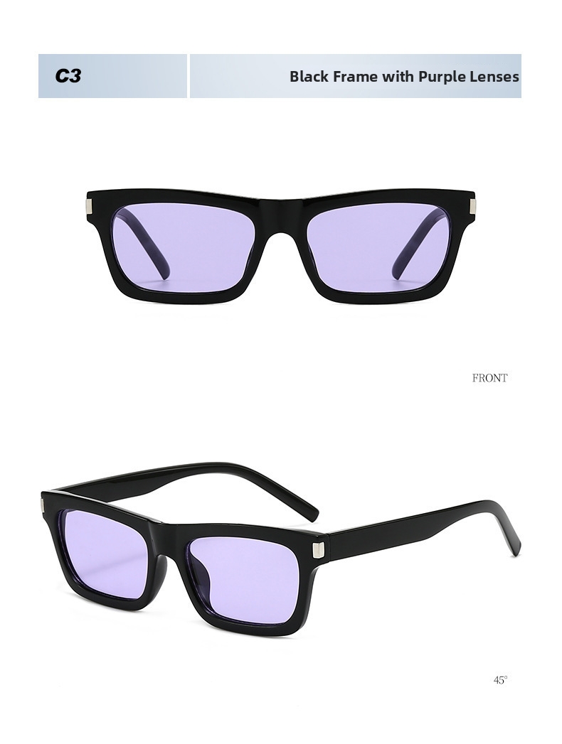 Stylish Square Frame Sunglasses Uv Protection For Women_voghion.com