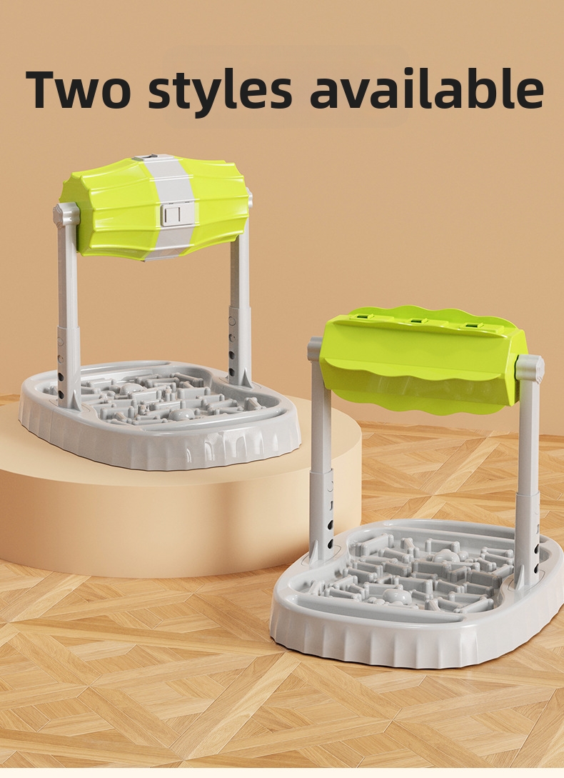 Interactive Slow Feeder Dog Bowl Rolling Pet Puzzle Toy_voghion.com