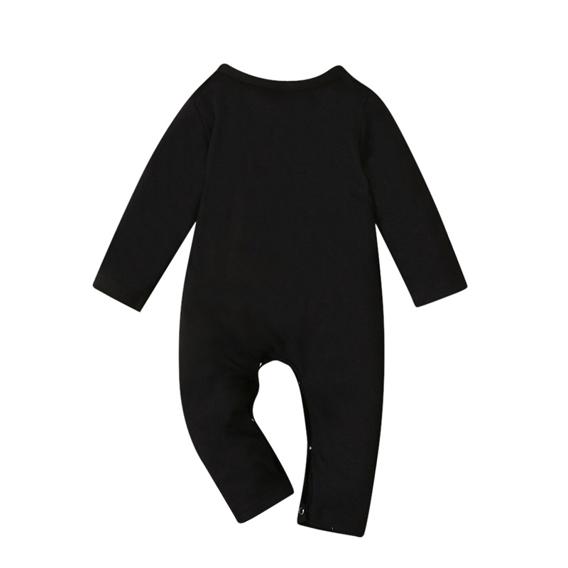 Halloween Romper For Kids Long Sleeved Bone Design Bodysuit_voghion.com