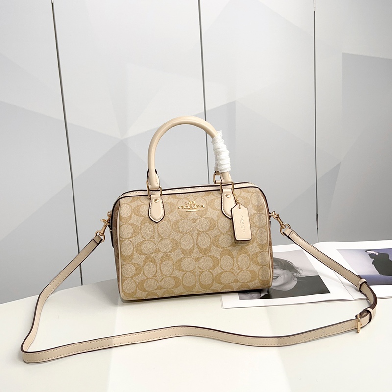 Koujia Women's Bag 2025 New Rowan Boston Bag High-end Vintage Fashion Versatile Handbag Shoulder Crossbody Bag