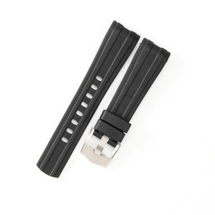Suitable for Omega Seamaster 300 Fluororubber Strap Arc Mouth 20mm Strap