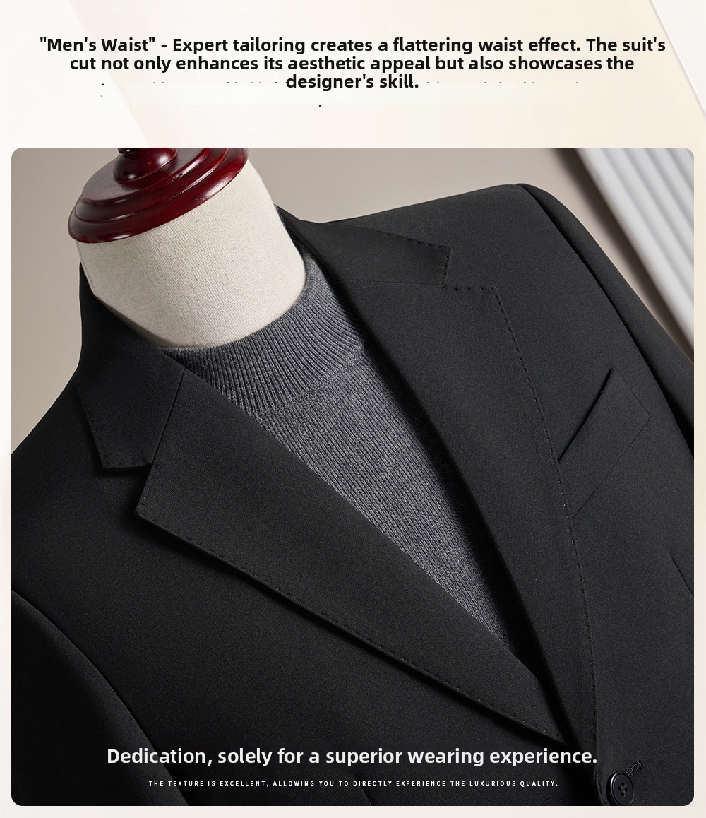 Men's Tailored Blazer Premium Business Casual Jacket For Spring_voghion.com