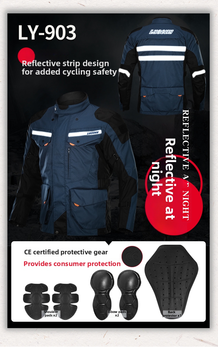 Motorjas racing waterdicht winter rally rijuitrusting dames heren_voghion.com