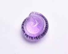 天然紫水晶雕刻海螺项链吊坠15*8DIY配饰精品热卖推荐特价货源