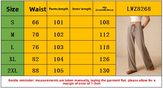 Women's Clothing Casual Loose Autumn And Winter Explosion Fashion Temperament Wide-leg Pants Trousers Elastic Waist Women_ecoleips.com