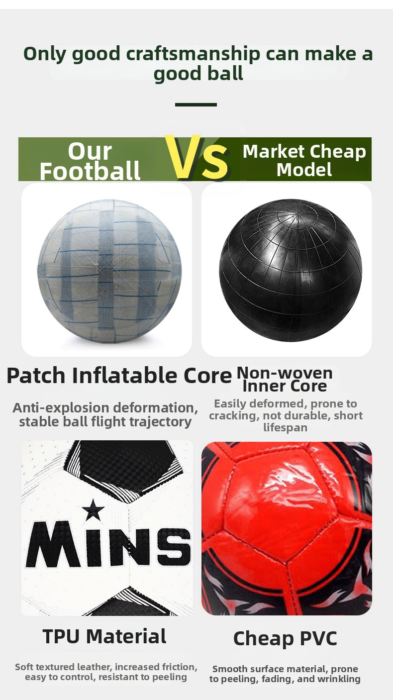 Soccer Ball For Kids Training And Competition Size 4 And 5_voghion.com