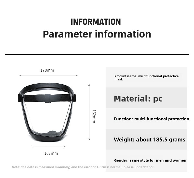 High Definition Transparent Protective Mask Anti-droplet Dust Dustproof Labor Protection Cycling Goggles_voghion.com