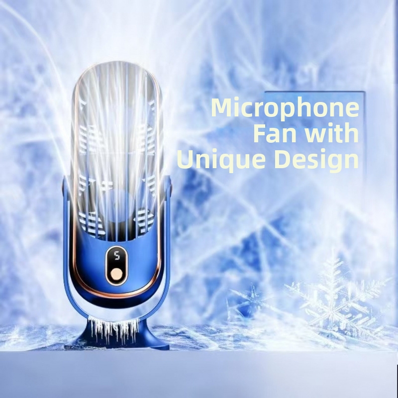 Portable Desktop USB Rechargeable Oscillating Fan For Car Home Student Dormitory Small_voghion.com