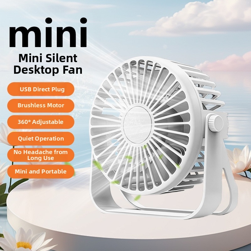 Mini ventilateur de bureau USB, petit ventilateur de table pour bureau, voiture, dortoir étudiant, ventilateur silencieux, format compact, appareil ménager_voghion.com