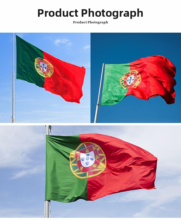 Portuguese Flag For Garden And Patio Decorative Polyester Material_voghion.com