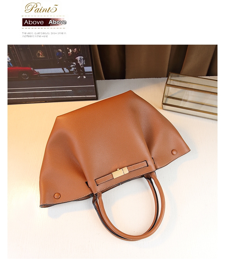 Women's Wing Tote Bag Medium Shoulder Handbag Elegant Pu Leather_voghion.com
