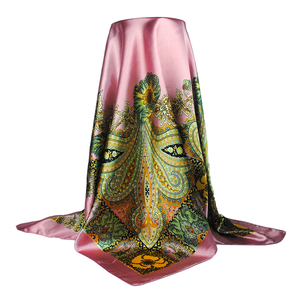 Large Square Scarf Women's Casual Fashion Accessory Cashew Print Middle Eastern Style For Muslim Culture_ecoleips.com
