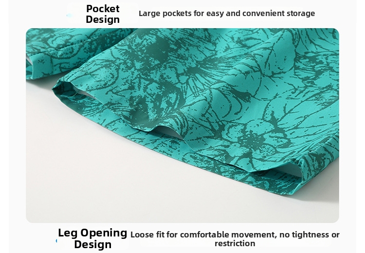 Men's Trendy Brand Camouflage Quick Drying Shorts Casual Loose Fit Five Point Beach Light Luxury Versatile Summer Bottoms_viptrois.com