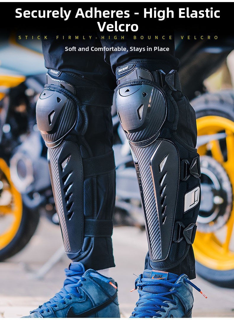 Motorcycle Protective Gear Knee And Elbow Pad Four Piece Set Breathable Widened Side Wings Anti-Fall For Summer Motorcycles And Racing Bikes_voghion.com