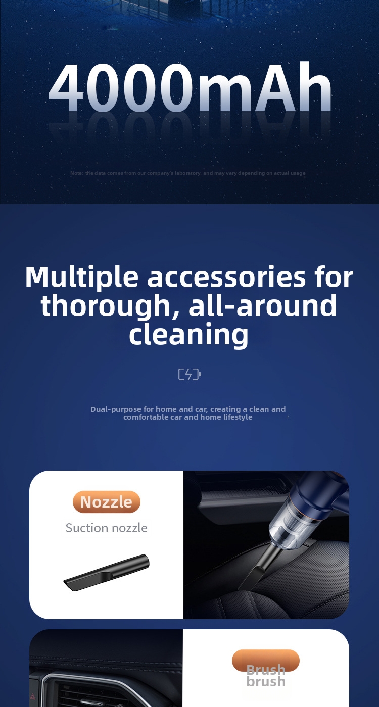Cordless Car Vacuum Cleaner Portable Handheld High Powered Mini_voghion.com