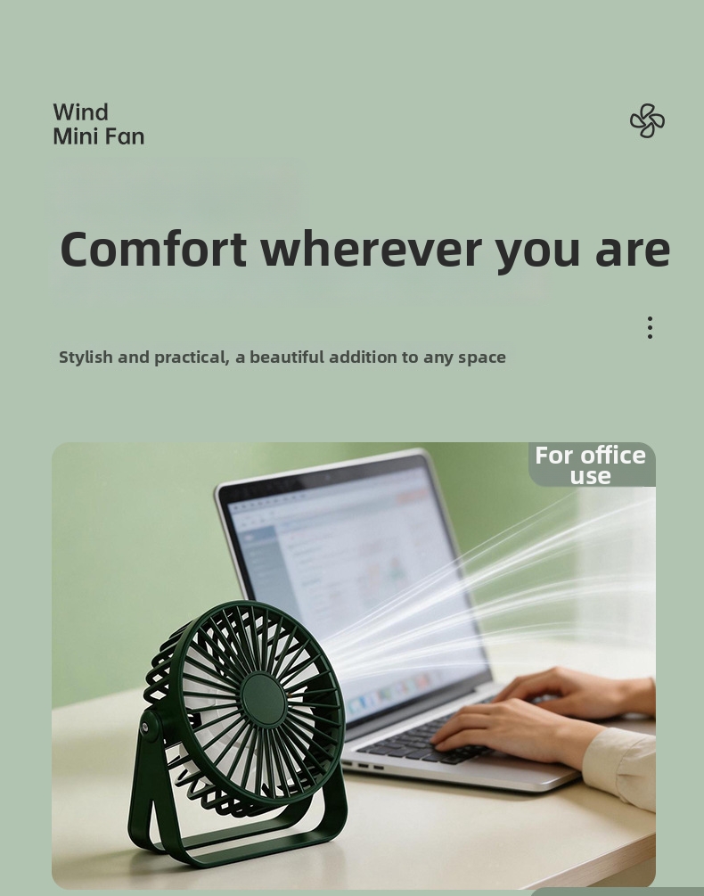 Mini ventilateur de bureau pour bureau et maison, silencieux_voghion.com