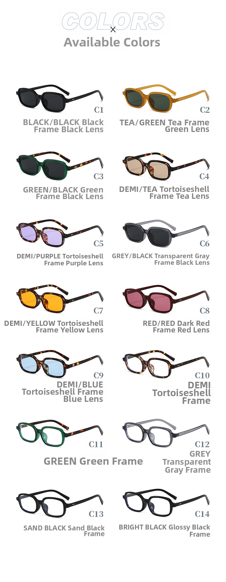 Trendy Women's Sunglasses Square Studded Retro Unique Versatile_voghion.com