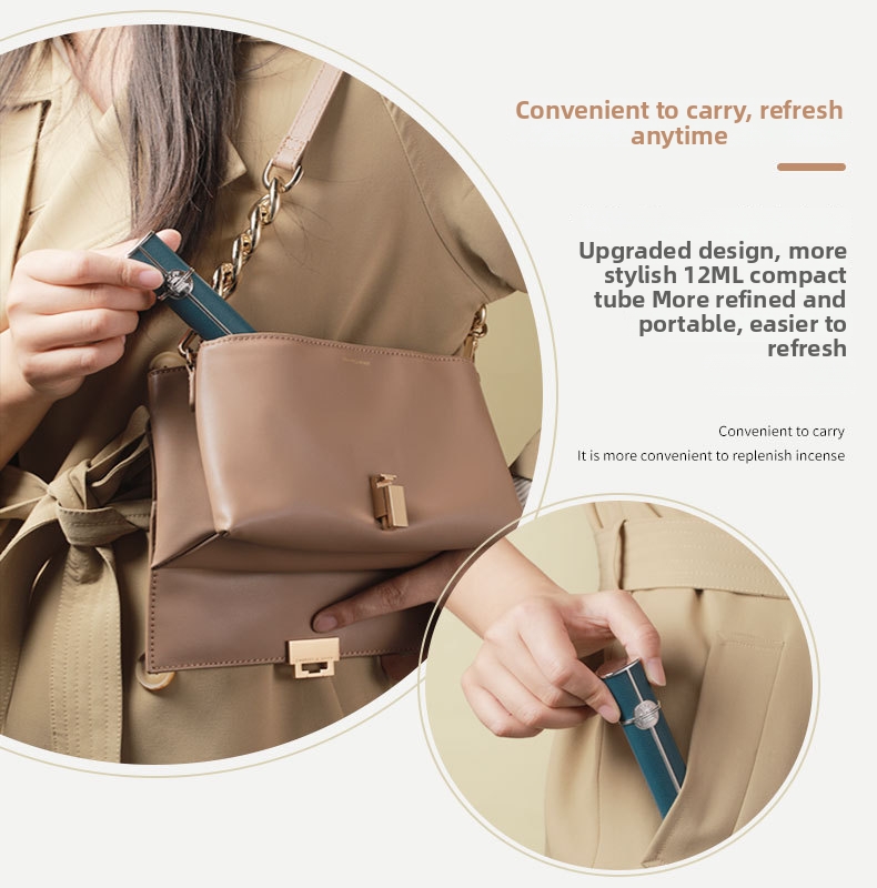 Conjunto de perfumes de viagem com estojo de pele_voghion.com