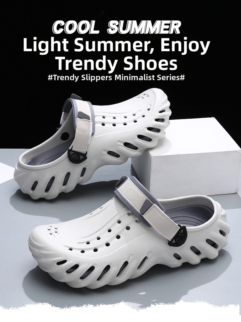 Herren Clogs Für Den Sommer Mit Dicker Sohle Und Rutschfest_voghion.com