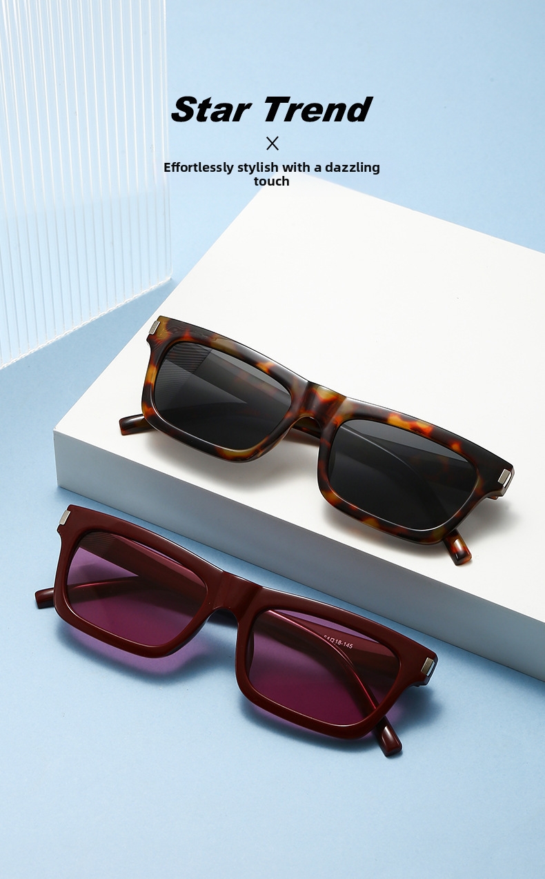 Stylish Square Frame Sunglasses Uv Protection For Women_voghion.com