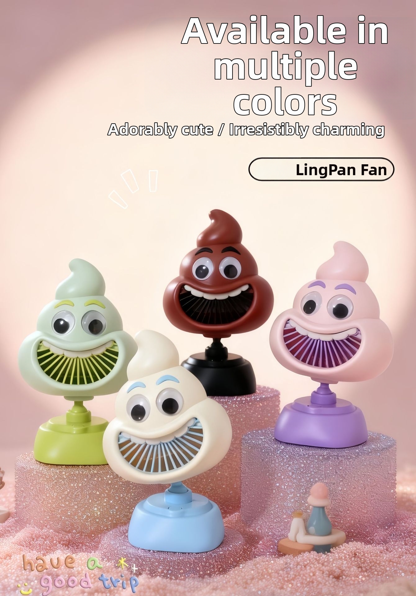 Desktop Usb Fan Rechargeable Portable Cooling Fan For Children_voghion.com