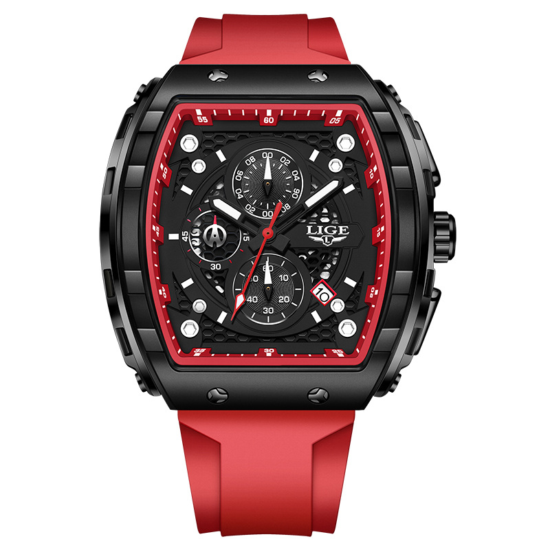 Men's Sports Quartz Watch Multifunction Waterproof Luminous Calendar Six Hand Business Watch_voghion.com