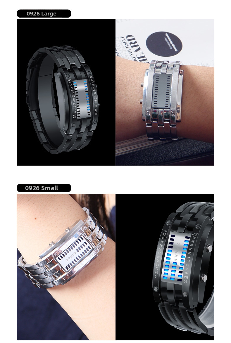 Montre digitale rétro led étanche unisexe pour les couples_voghion.com