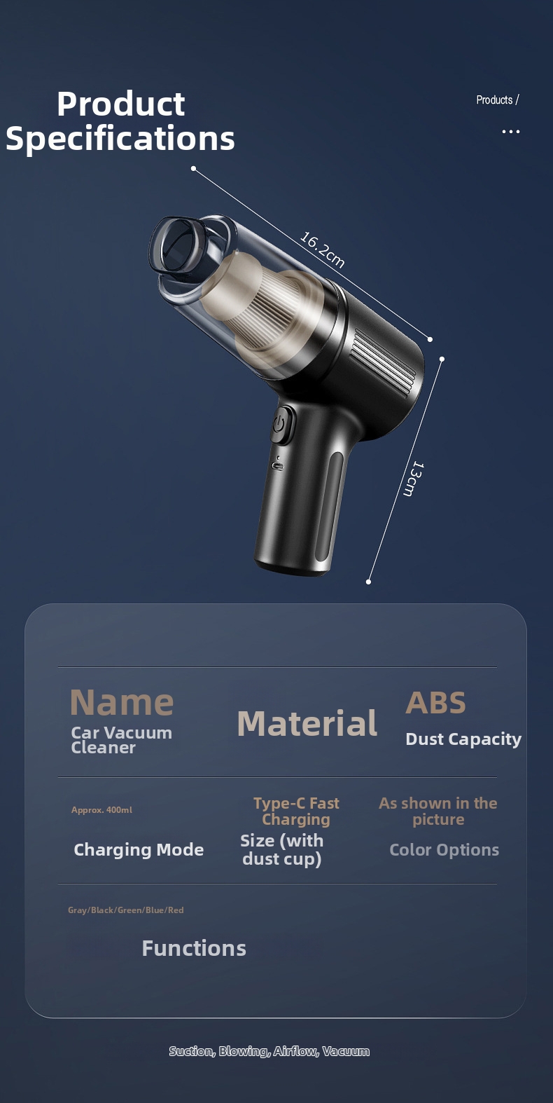 Cordless Handheld Vacuum Cleaner For Car And Home High Power Mini_voghion.com