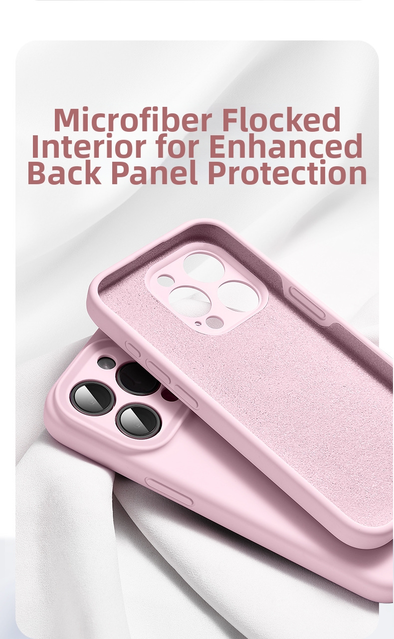 Liquid Silicone Phone Case For IPhone 15 Pro Max Drop Proof Soft Type_voghion.com