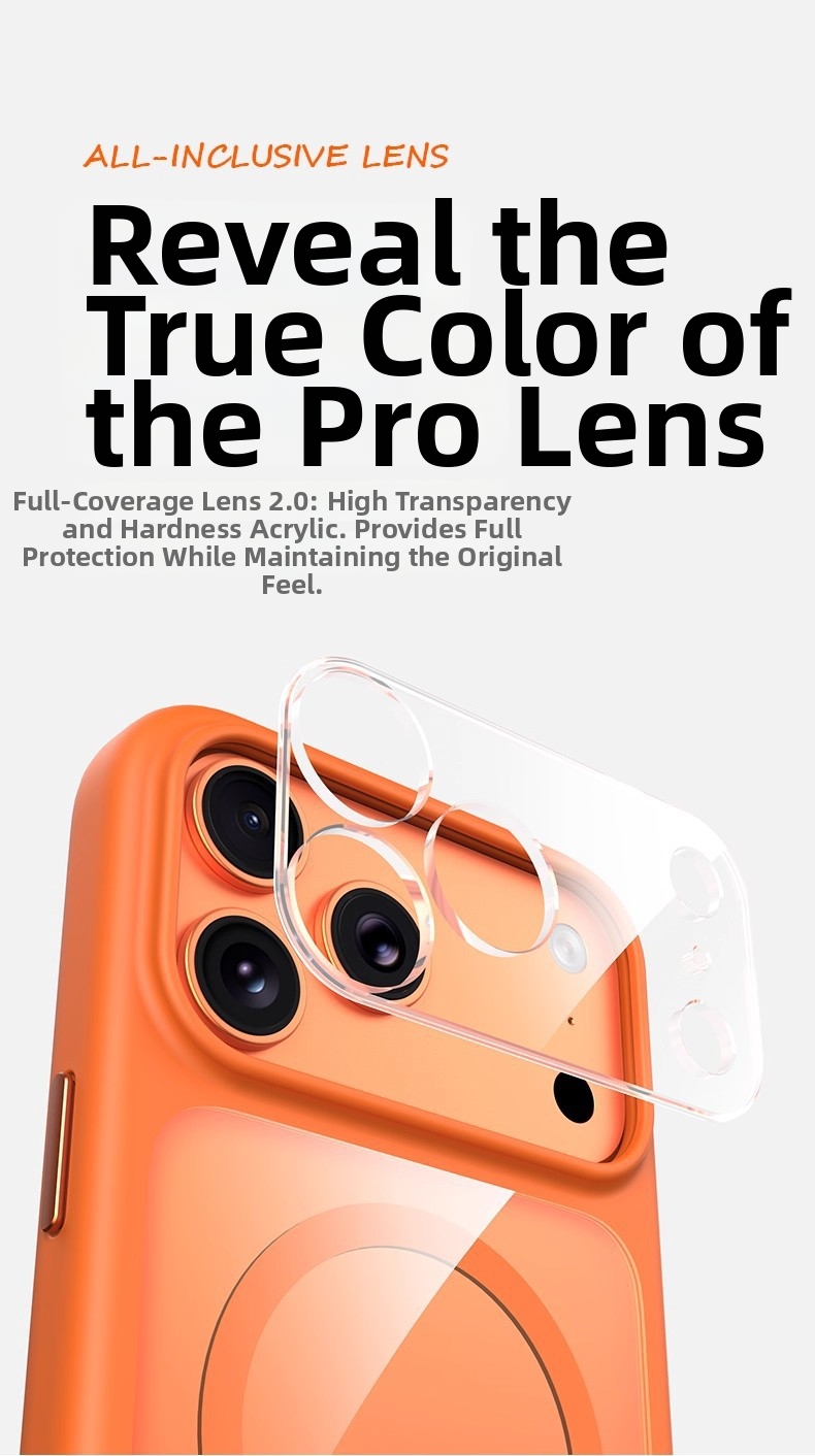 Étui magnétique transparent pour iPhone 17 Pro Max, protection intégrale de l'objectif, résistant aux chutes, accessoire pour téléphone portable_voghion.com