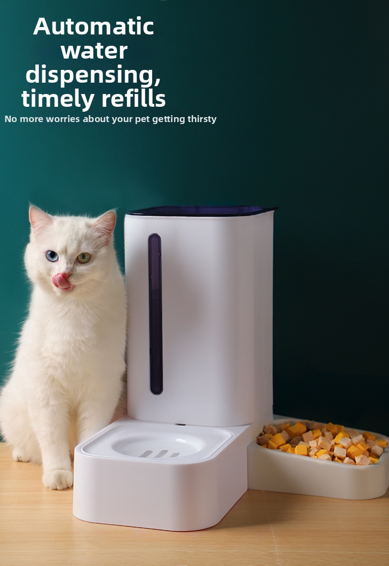 Automatic Cat Feeder And Water Dispenser For Pets Fresh Food Storage_voghion.com