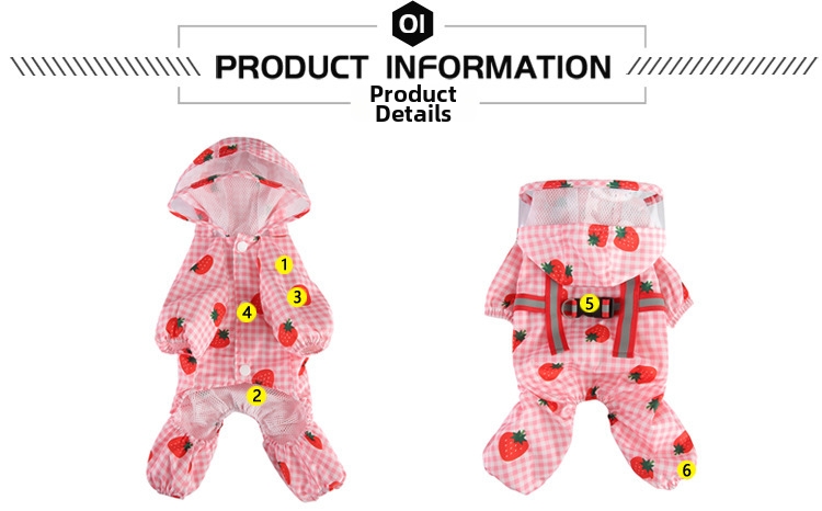 Waterproof Reflective Dog Raincoat For Small Breeds Teddy And Bulldogs Stain Resistant Pet Outerwear For Use_voghion.com