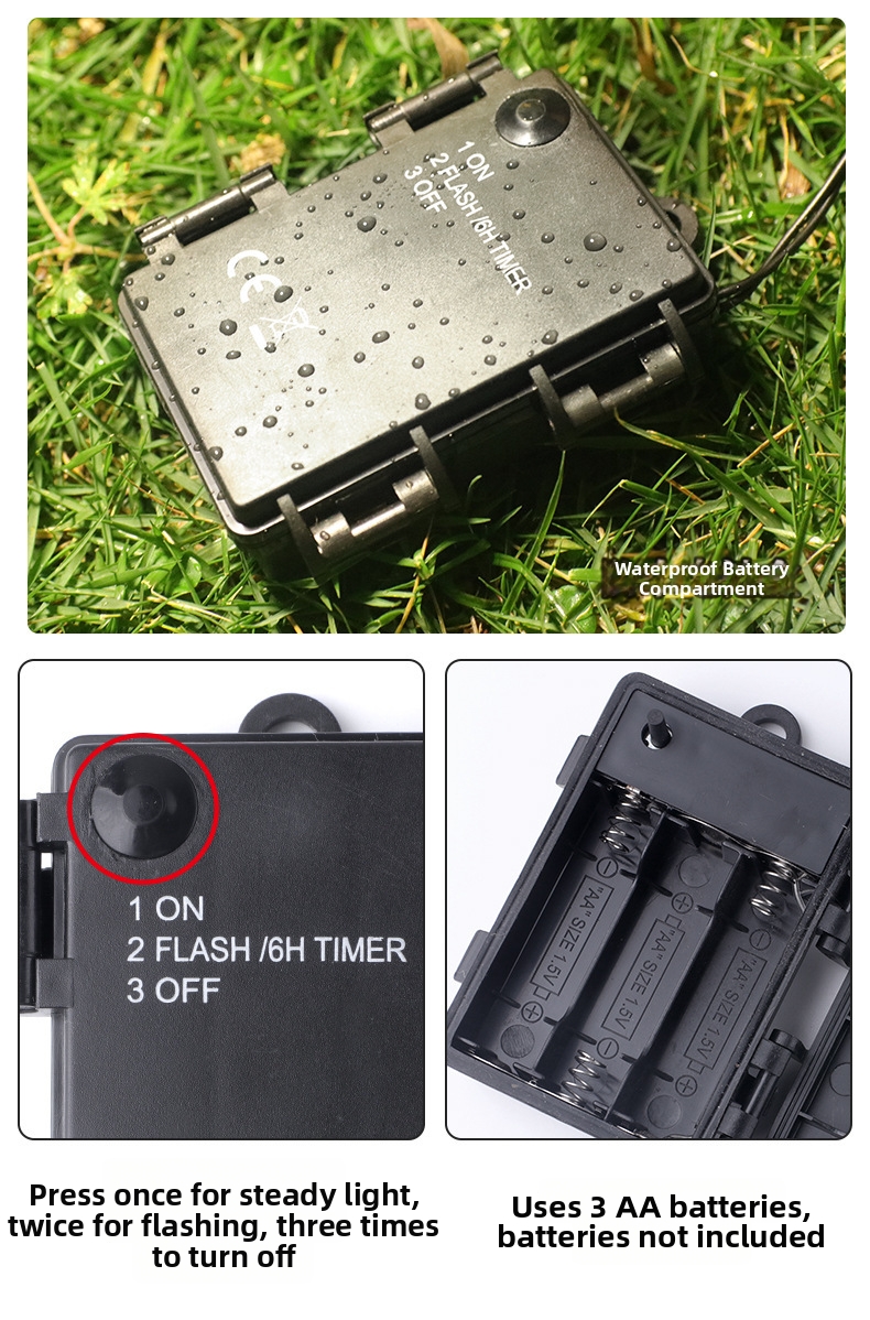 Lumini de crăciun pentru grădină cu led solar pentru exterior_voghion.com